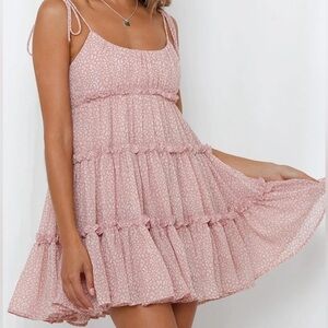 Womens Floral Mini Dress